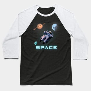 space man having fun. sci fi Baseball T-Shirt